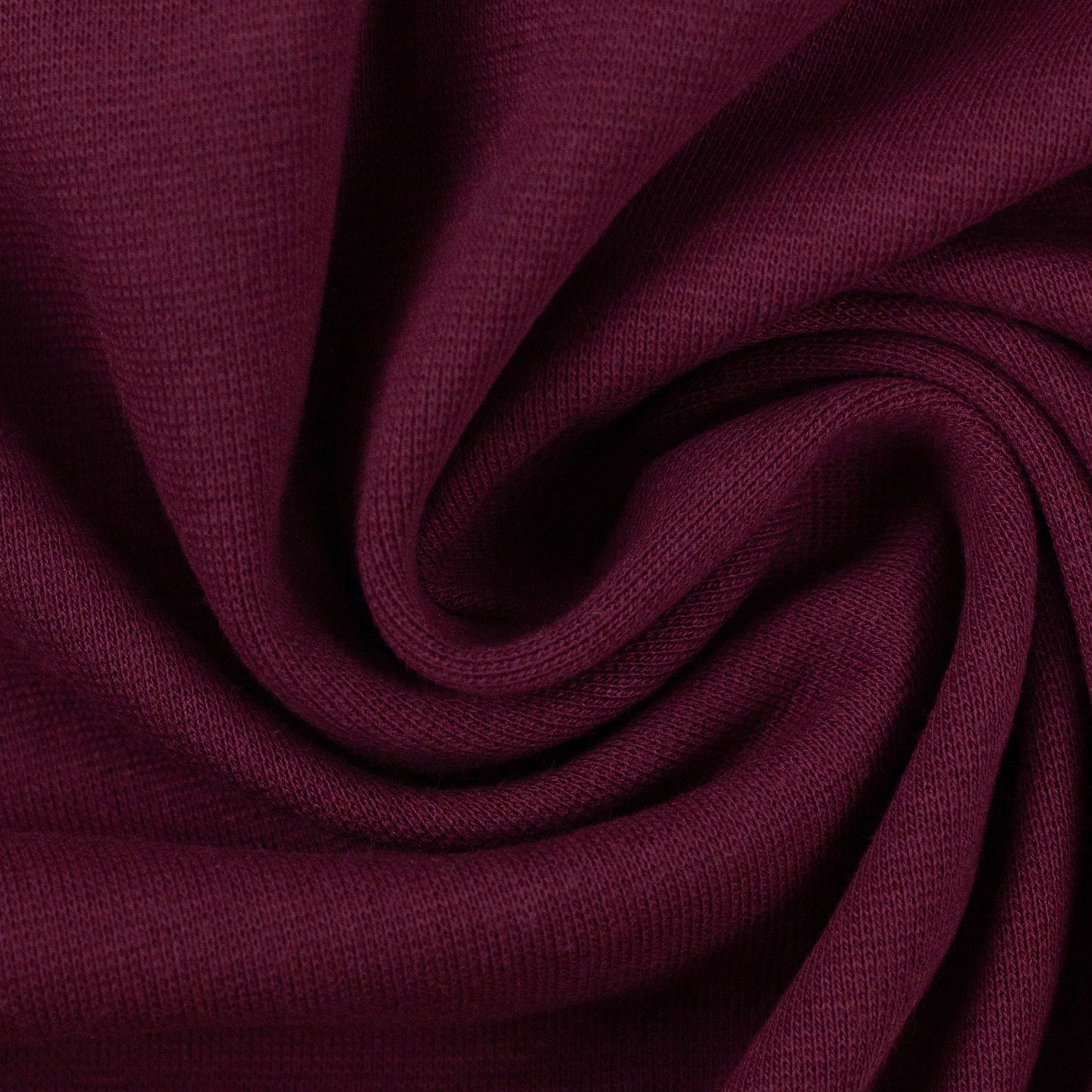 Swafing (Solid) | 0937 Burgundy | Smooth Ribbing | BY THE HALF YARD