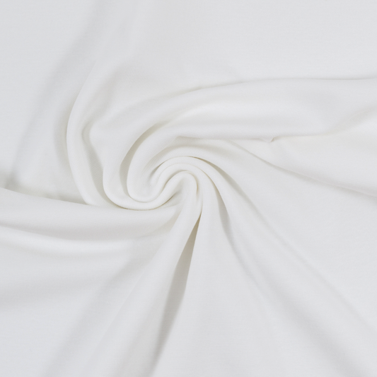 Swafing (Solid) | 0011 White | Brushed French Terry | BY THE HALF YARD