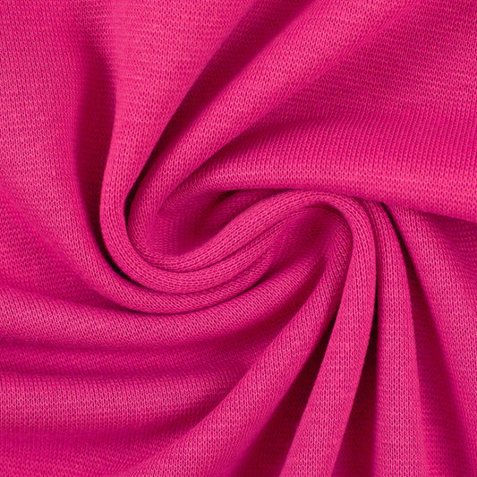 Swafing (Solid) | 0935 Hot Pink | Smooth Ribbing | BY THE HALF YARD
