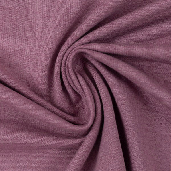 Swafing (Heathered) | 1436 (Deep Purple) Rose | Brushed French Terry | BY THE HALF YARD