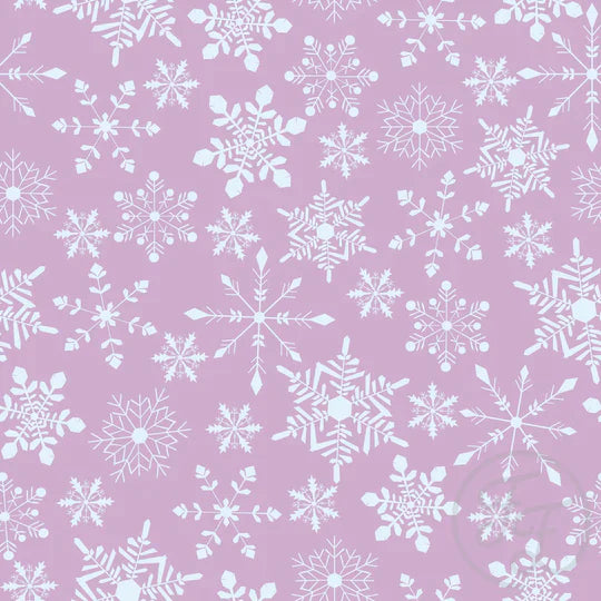 Family Fabrics | Snowflakes Magenta 106-327 | (by the full yard)