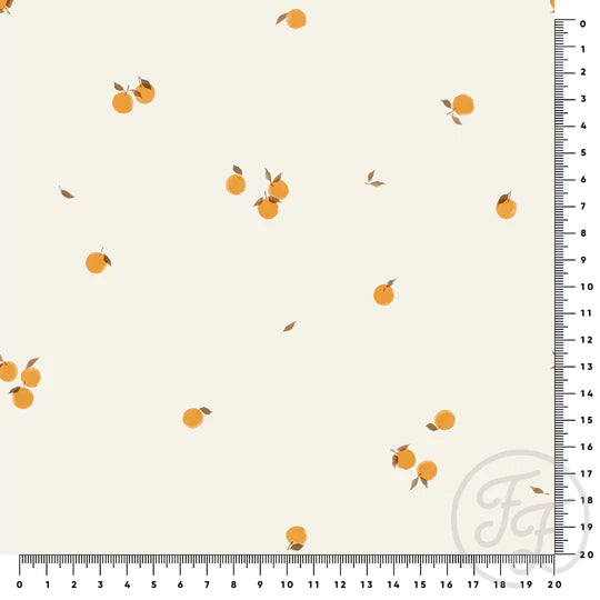 IN STOCK (LIMITED TIME) Family Fabrics | Tiny Orange 200-116 | Jersey 220gsm BY THE HALF YARD