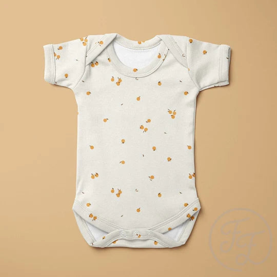 IN STOCK (LIMITED TIME) Family Fabrics | Tiny Orange 200-116 | Jersey 220gsm BY THE HALF YARD