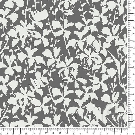 Family Fabrics | White Lawn in Gray | 112-154 (by the full yard)