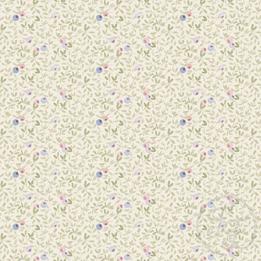 Family Fabrics | Blueberries & Leaves 100-1559 (by the full yard)