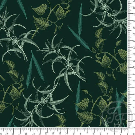 Family Fabrics | Botanic Greenery | 112-107 (by the full yard)