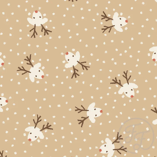 Family Fabrics | Rudolph Big Toffee | 100-1852 (by the full yard)