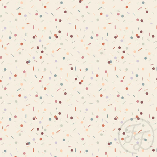 Family Fabrics | Confetti Beige | 100-1801 (by the full yard)