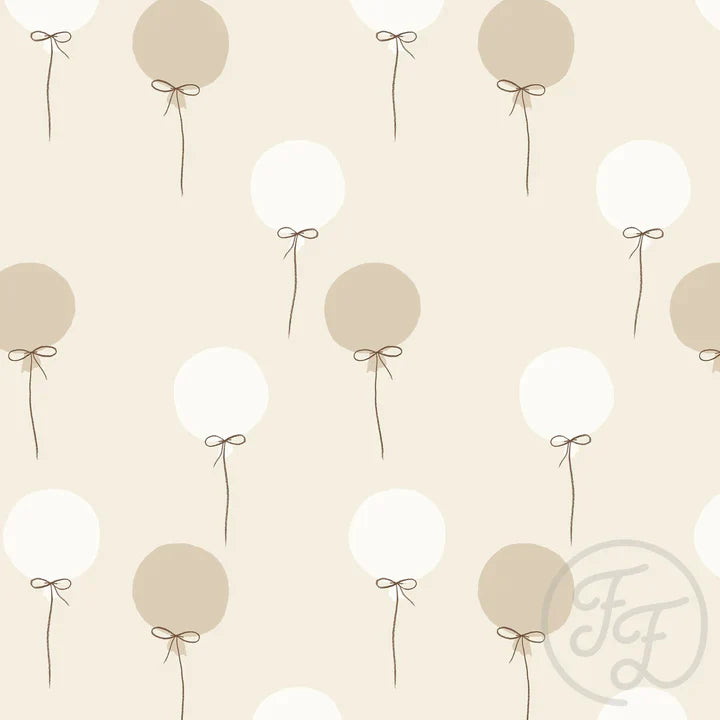 Family Fabrics | Balloons Small Beige 100-1964 | (by the full yard)