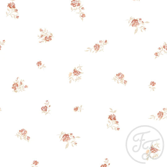 Family Fabrics | Ditzy Rose Off White 100-1568  (by the full yard)