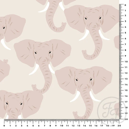 (IN STOCK LIMITED TIME) Family Fabrics | Elephant Beige 200-107 | Jersey 220gsm BY THE HALF YARD