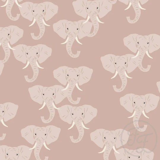 (IN STOCK LIMITED TIME) Family Fabrics | Elephant Taupe 200-108 | Jersey 220gsm BY THE HALF YARD