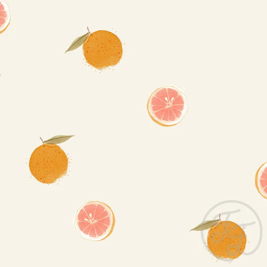 IN STOCK (LIMITED TIME) Family Fabrics | Grapefruit 200-109 | Jersey 220gsm BY THE HALF YARD