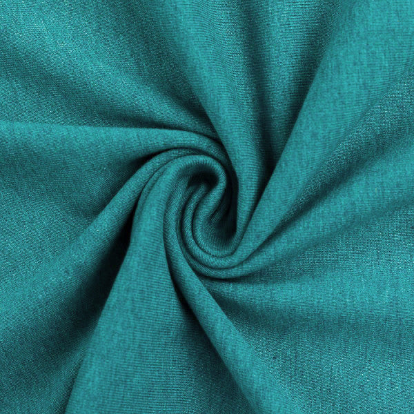 Swafing (Heathered) | 1747 (Green) Teal | Jersey | BY THE HALF YARD