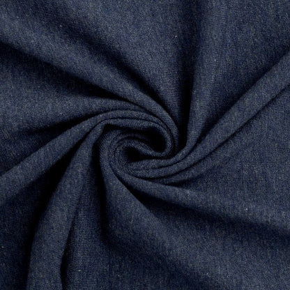 Swafing (Heathered) | 1598 Dark Blue | Brushed French Terry | BY THE HALF YARD