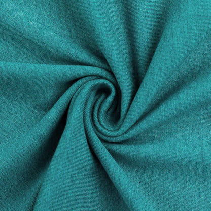 Swafing (Heathered) | 1747 (Green) Teal | Brushed French Terry | BY THE HALF YARD