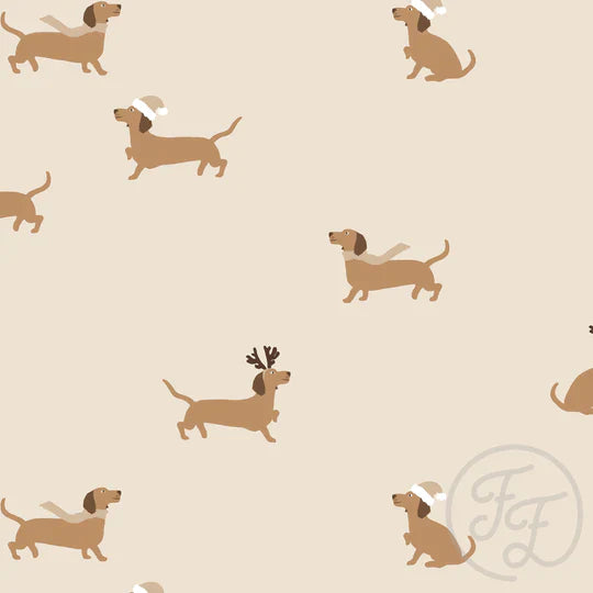 Family Fabrics | Christmas Dog | 100-1781 (by the full yard)
