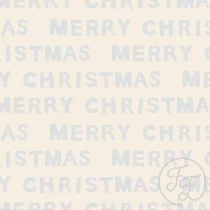 Family Fabrics | Merry Christmas Light Beige | 100-1830 (by the full yard)