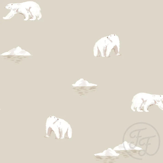 Family Fabrics | Polar Bear Beige | 100-1836 (by the full yard)