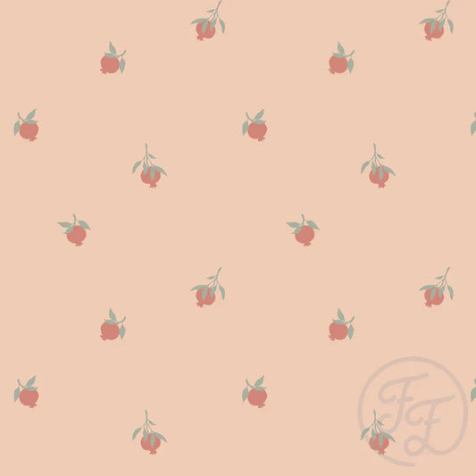 Family Fabrics | Pomegranate Dusty Peach | 100-1837 (by the full yard)