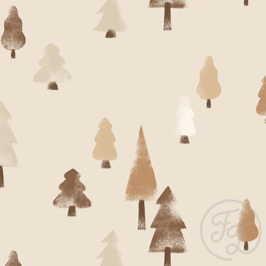 Family Fabrics | Winter Forest Light Beige | 100-1876 (by the full yard)