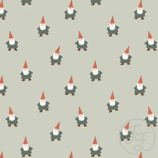 Family Fabrics | Christmas Gnome Small Green | 100-1787 (by the full yard)