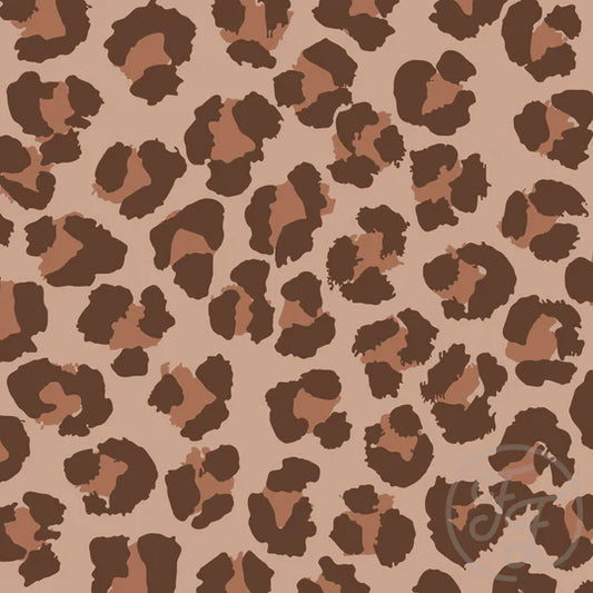 Family Fabrics | Leopard Spots Brown Big | 100-1886 (by the full yard)