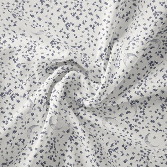 Family Fabrics | Moon & Stars Graystone 100-198 (by the full yard)