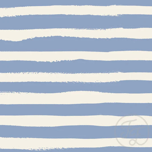 Family Fabrics | Painted Stripe Big Blue 100-1581 (by the full yard)