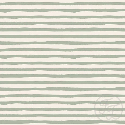 Family Fabrics | Painted Stripe Medium Green 100-1587 (by the full yard)