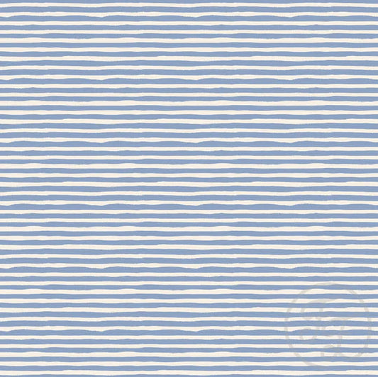Family Fabrics | Painted Stripe Small Blue 100-1591 (by the full yard)