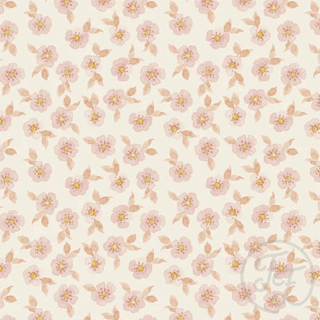Family Fabrics | Rose Hip Flowers Pink 100-1598 (by the full yard)