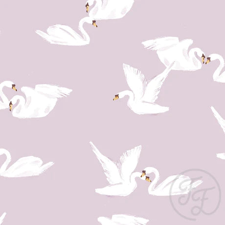 Family Fabrics | Swans Lilac 100-1607 (by the full yard)