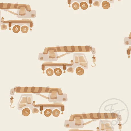 Family Fabrics | Tow Truck 100-1608 (by the full yard)